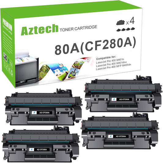 Aztech Compatible Toner Cartridge Replacement for HP 80A CF280A
