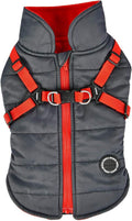 Puppia Mountaineer Winter Dog Coat Grey X-Large - Warm Fleece Vest