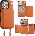 Bocasal MagSafe Crossbody Wallet Case for iPhone 16 Pro - RFID
