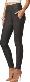 Conceited Stretch Slacks for Women - Slim High-Rise Work Pants Fabric