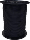3/16 in Black Polyester Bungee Cord - 500 ft Spool - Marine Grade