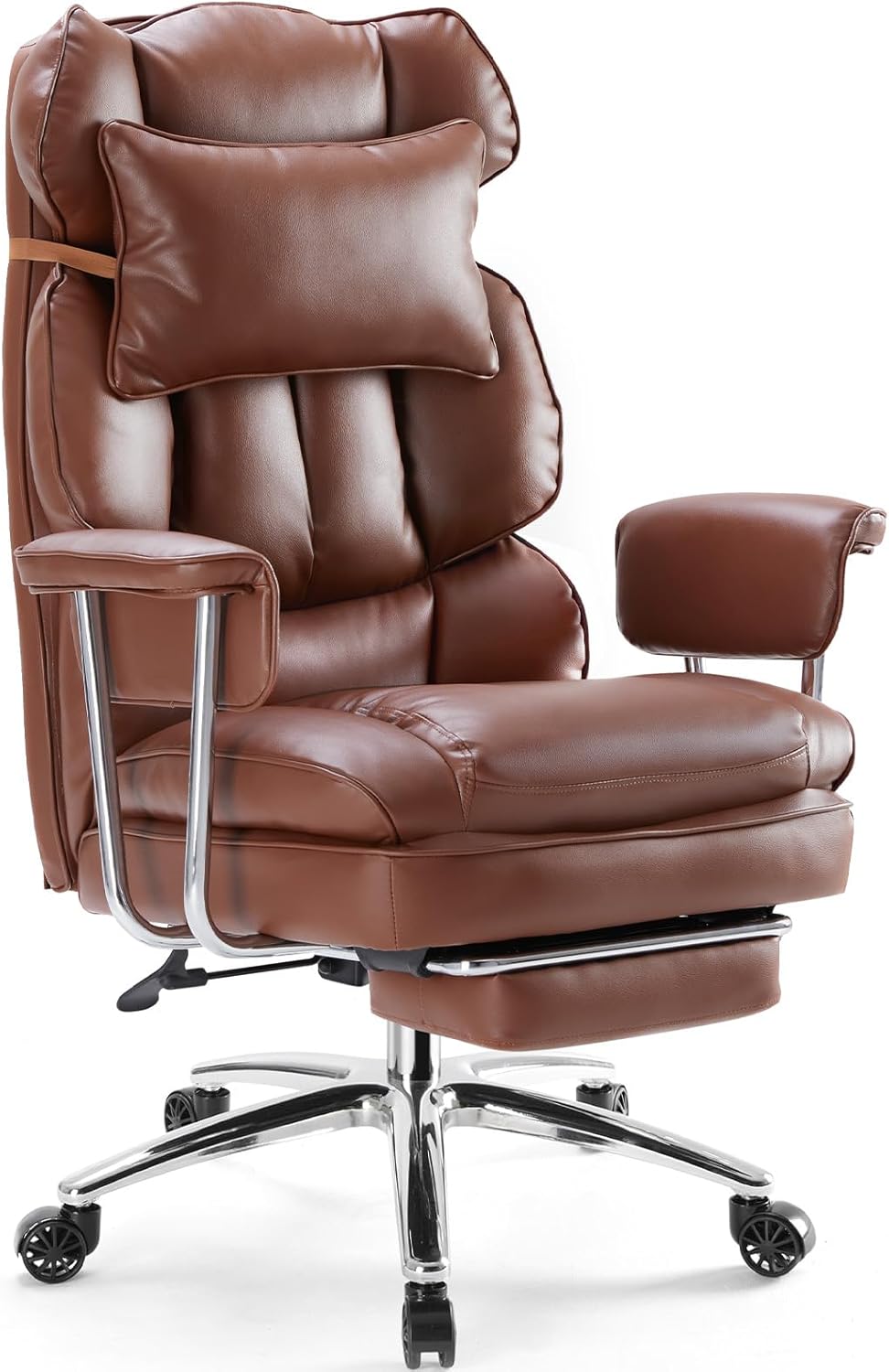 Ergonomic Big Tall High Back Desk Chair with Footrest & Support