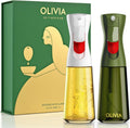 FLAIROSOL OLIVIA Oil Sprayer for Cooking, 2 Pack Glass Dispenser