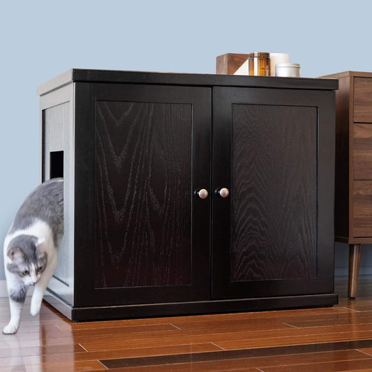 Modern XL Cat Furniture with Hidden Litter Drawer