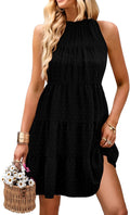 Womens Halter Sundress 2025 - Flowy Tiered Sleeveless Babydoll