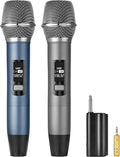 Rechargeable UHF Wireless Microphones - Clear Sound, Long Battery