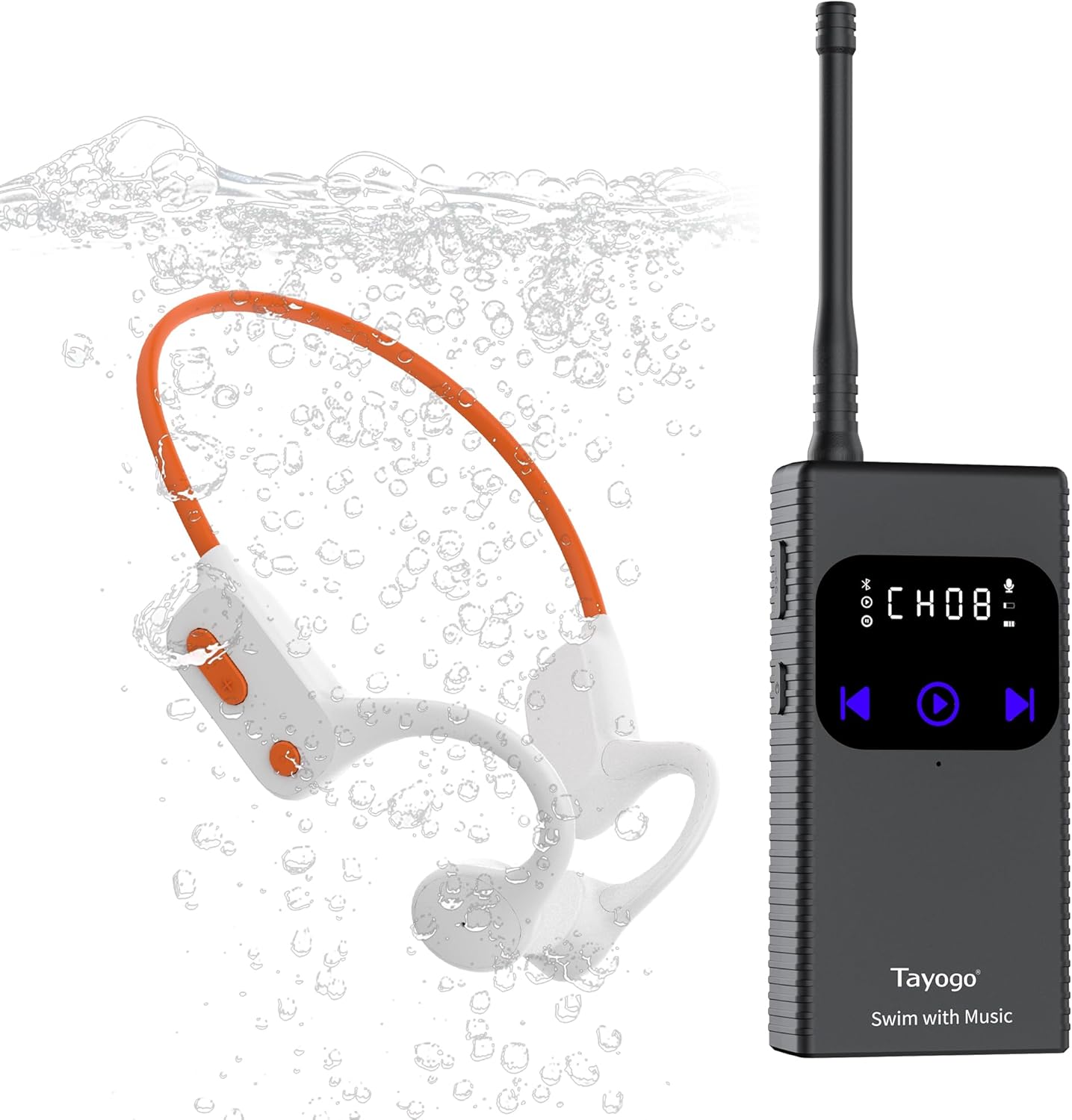 Tayogo Waterproof Bone Conduction Headphones for Swimming Fun