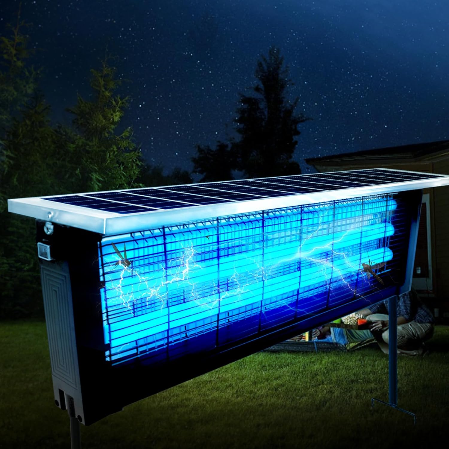 Large Solar Bug Zapper for 3500 sq.ft Outdoor Pest Control