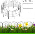 Decorative Garden Fence 20 Pack - 24in H x 22ft L Rust-Proof Panels