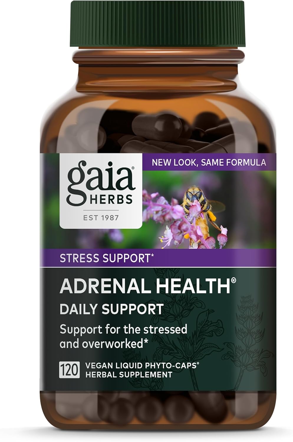 Gaia Herbs Adrenal Health Daily Support with Ashwagandha & More