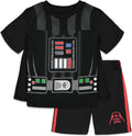 STAR WARS Darth Vader Costume T-Shirt Shorts and Cape 3 Piece - Kid