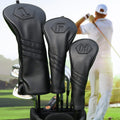 Golf Club Head Covers for Woods and Drivers - Simple Striped Set