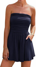 Summer Womens Strapless Romper 2025 - Flowy Boho Tube Top
