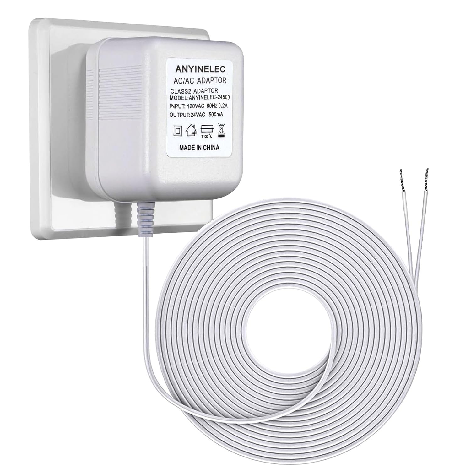 Universal 24V Transformer for Smart Thermostats & Doorbells