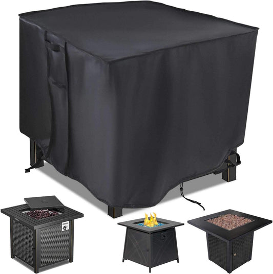 Saking 28 Inch Fire Pit Cover - Protect Your Gas Fireplace in Style!