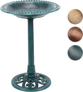 STEELUS 28 Antique Birdbath - Elegant Garden Accent