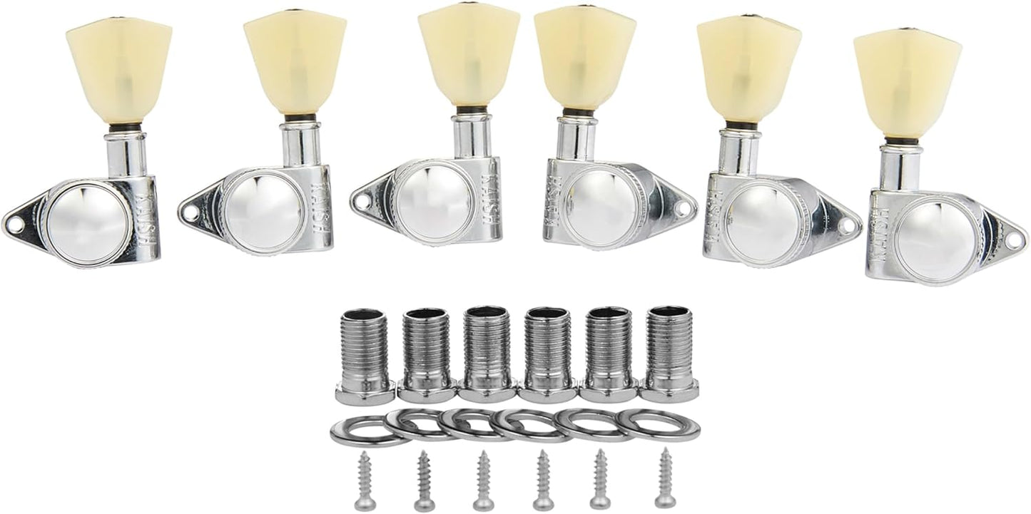 KAISH Chrome Locking Tuners for Electric and Acoustic Guitars