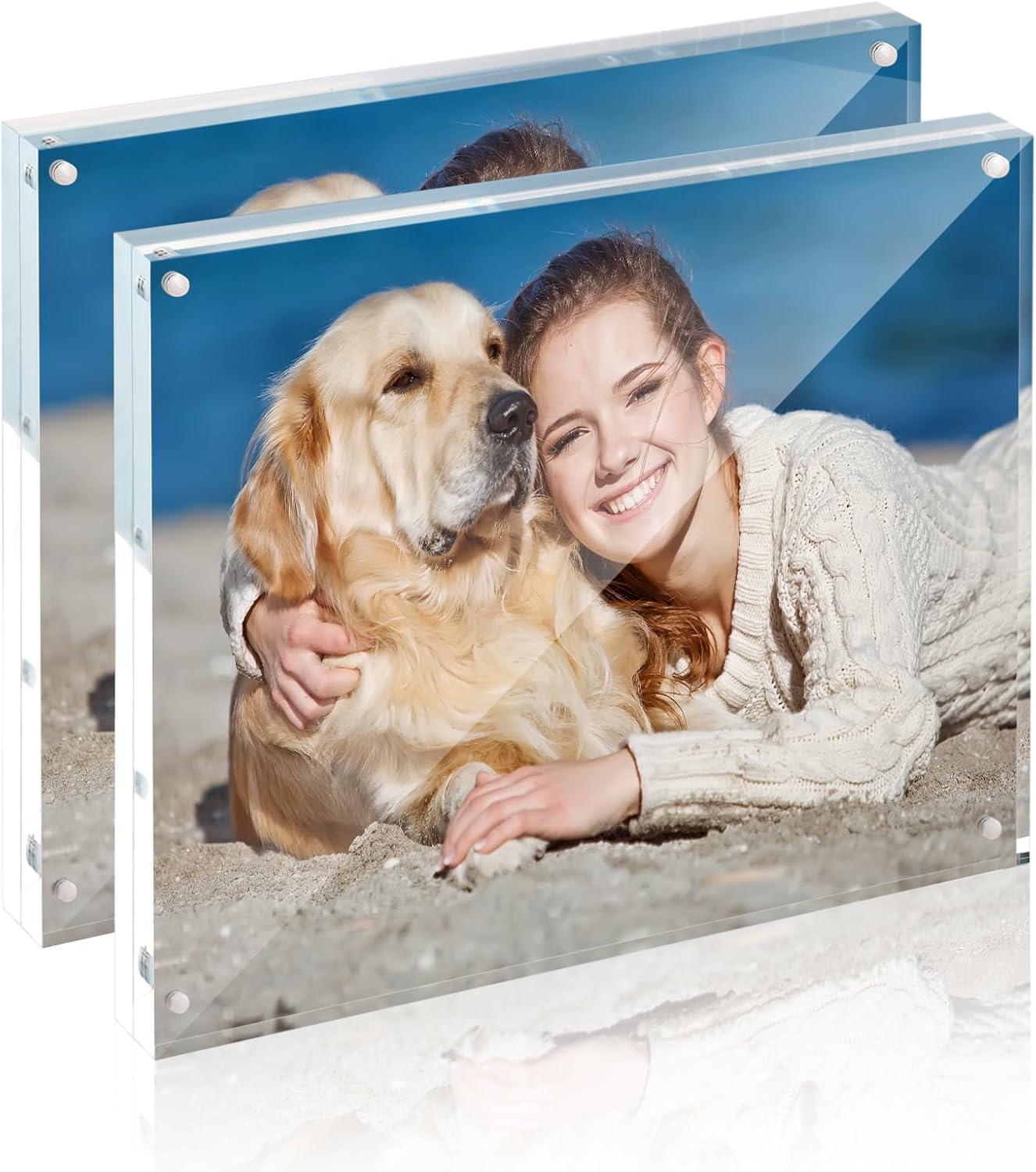 TWING 2 Pack Acrylic Picture Frame 8 x 10 for Stylish Display