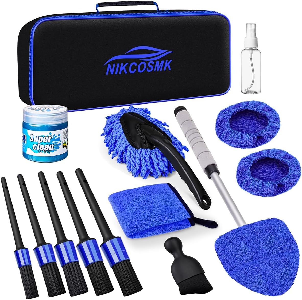 15Pcs Car Interior Detailing Kit - NIKCOSMK