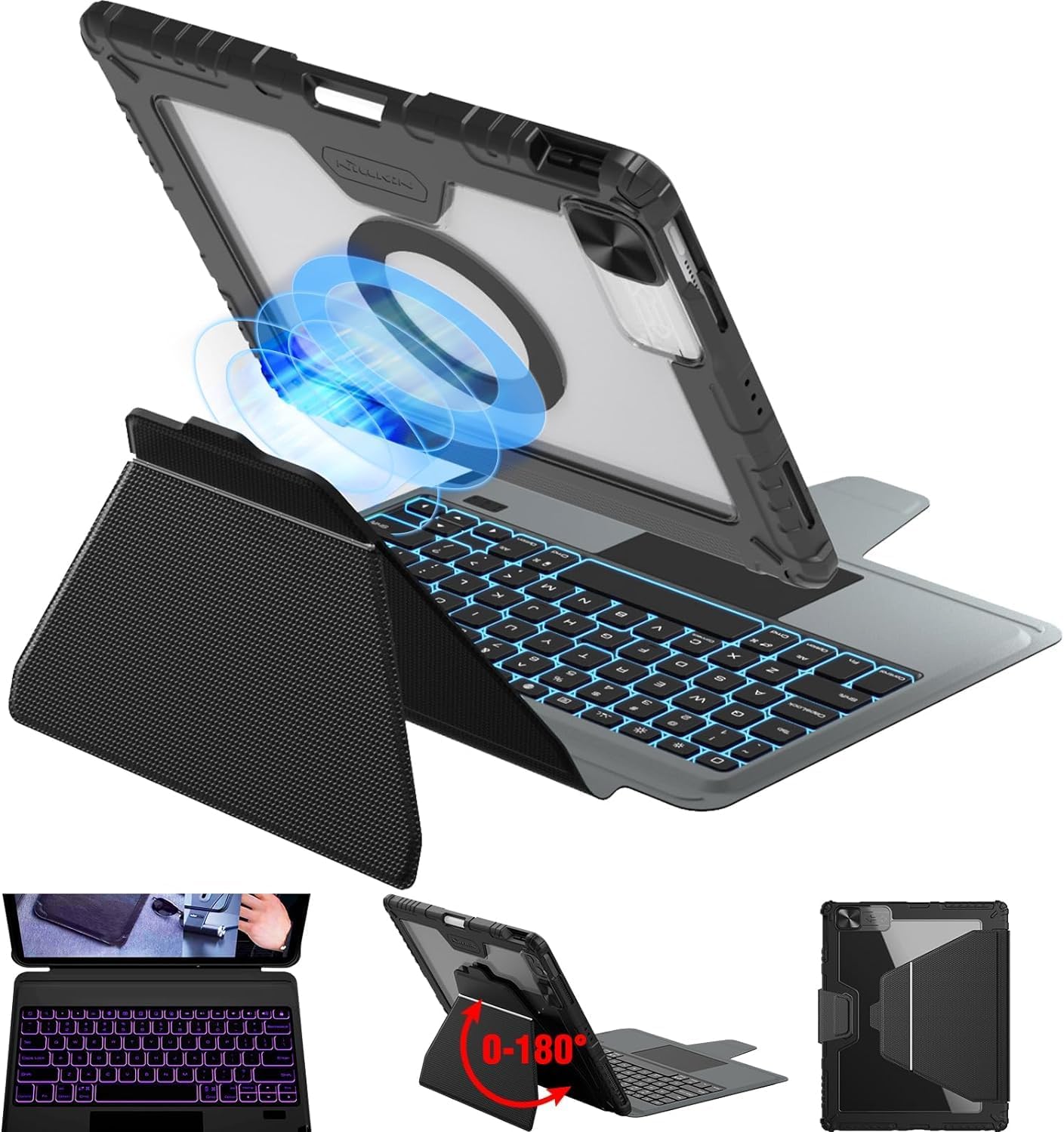 Enhanced Nillkin iPad Pro 13 Keyboard Case