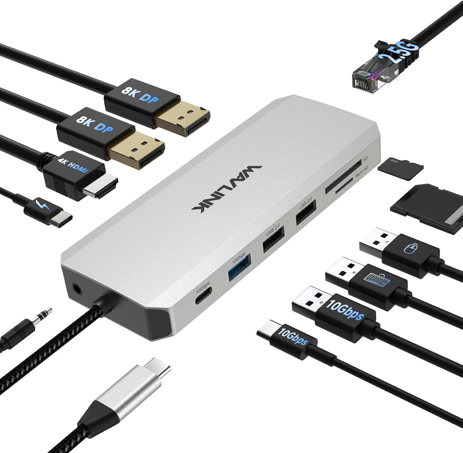 WAVLINK Displayport Dock: Dual Monitor Support