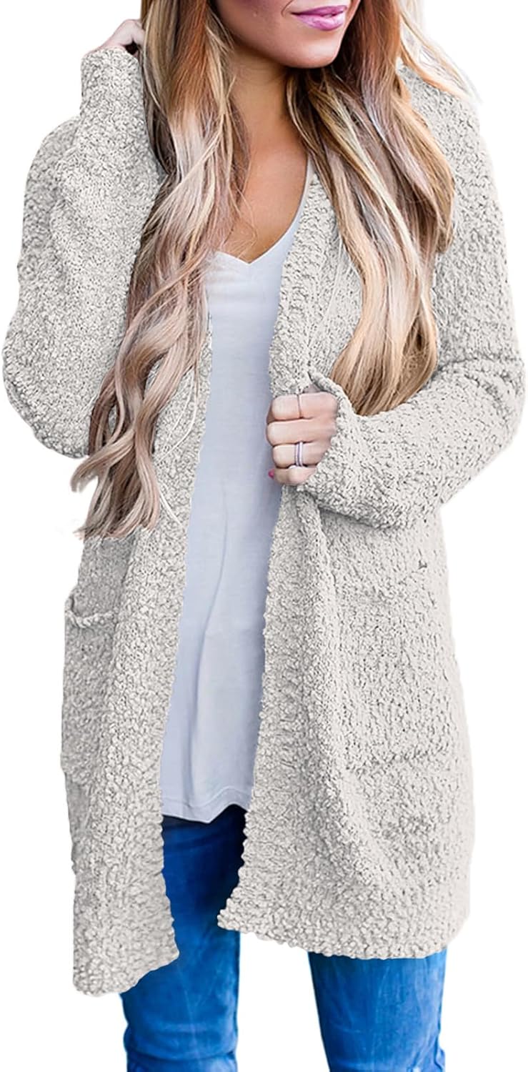 Soft Chunky Knit Sweater Cardigan for Women - Cozy and Stylish