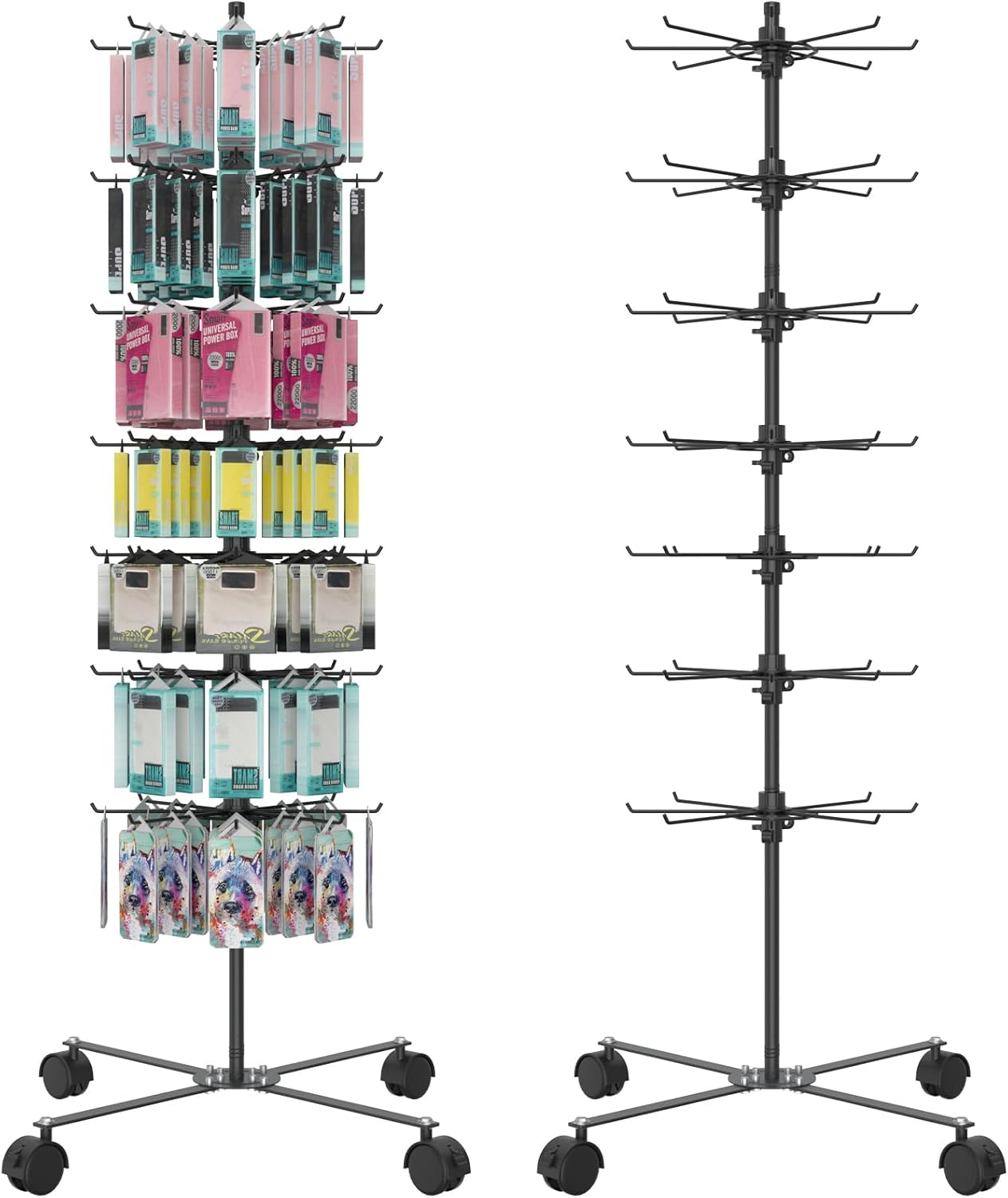 7 Layer Retail Display Stand for Jewelry and Key Chains