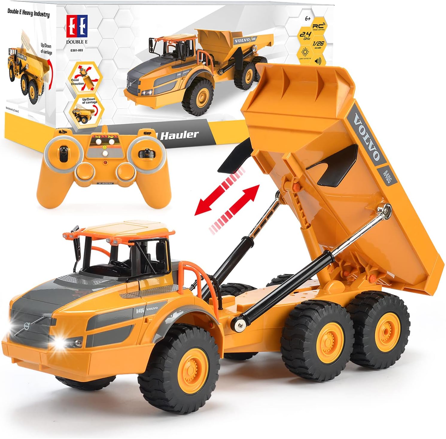 Volvo RC Dump Truck Toy for Kids - Fun Construction Vehicle