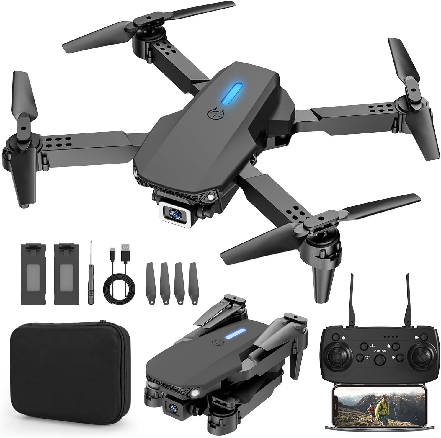 Foldable Mini Drone with 1080P Camera - Capture Every Moment!