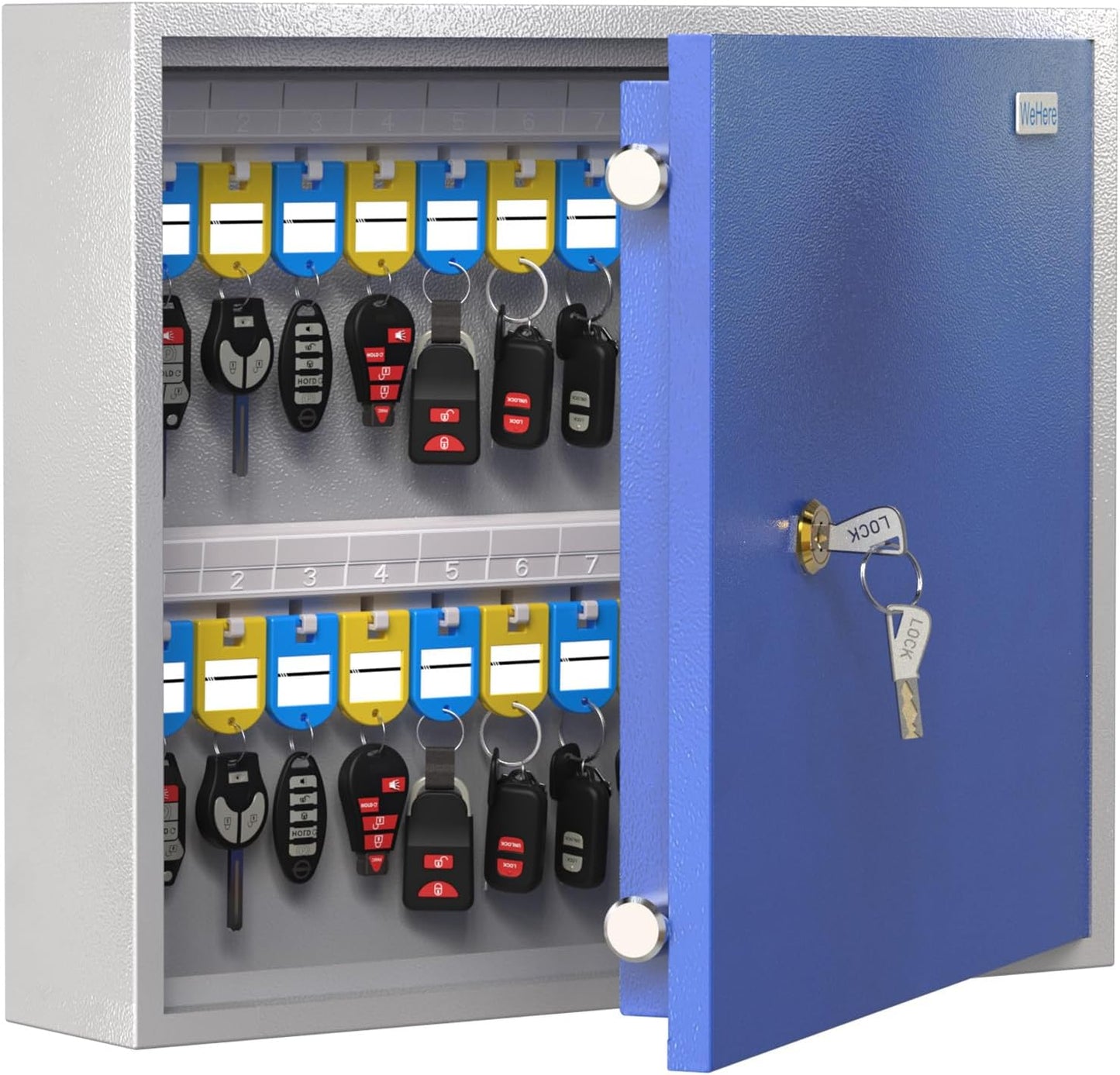 WeHere 40 Key Box Wall Mount for Secure Key Storage Solutions