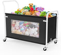 KEEGH Extra Large Toy Box with 360 Rotating Wheels - Heavy Duty