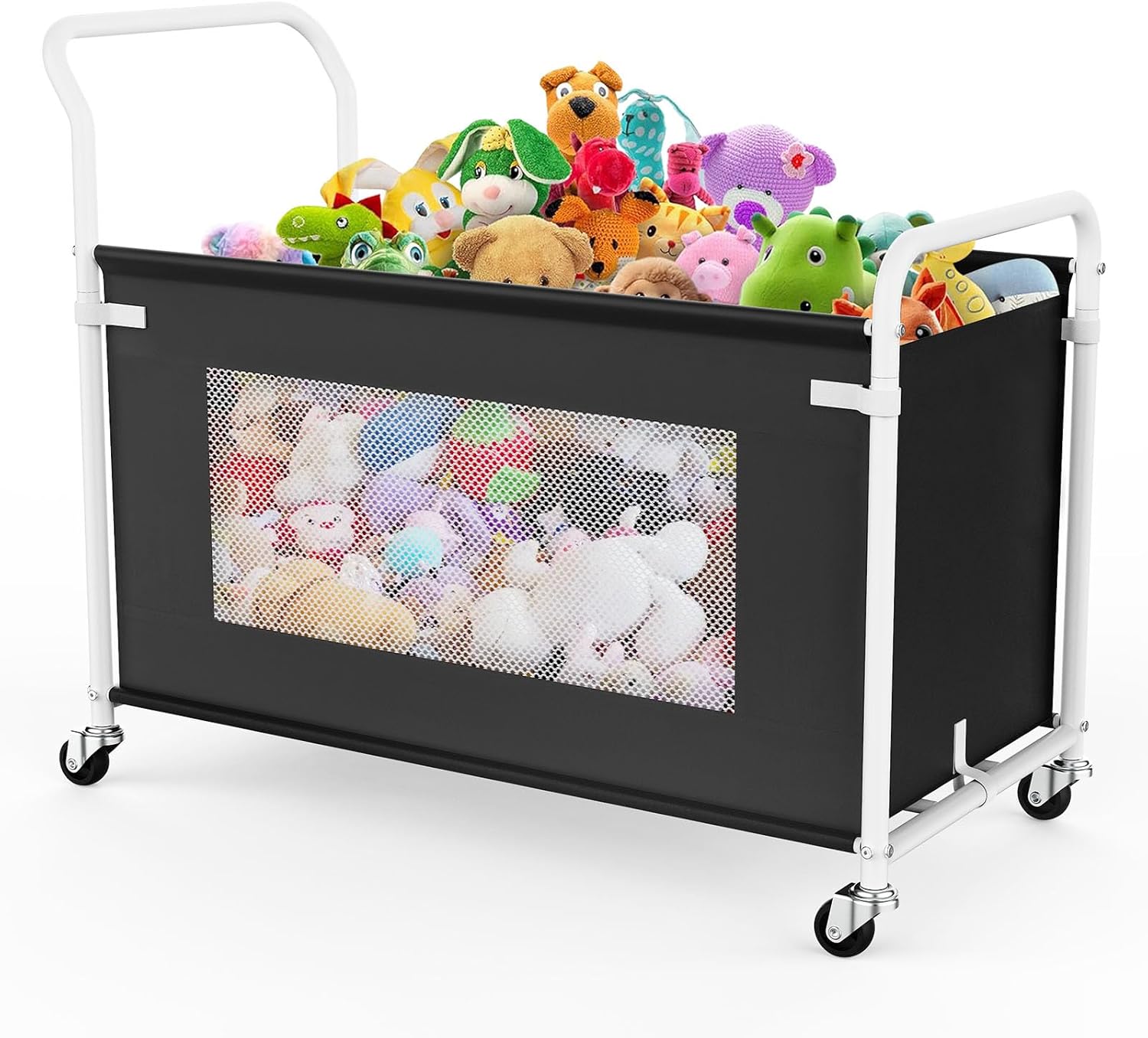KEEGH Extra Large Toy Box with 360 Rotating Wheels for Kids