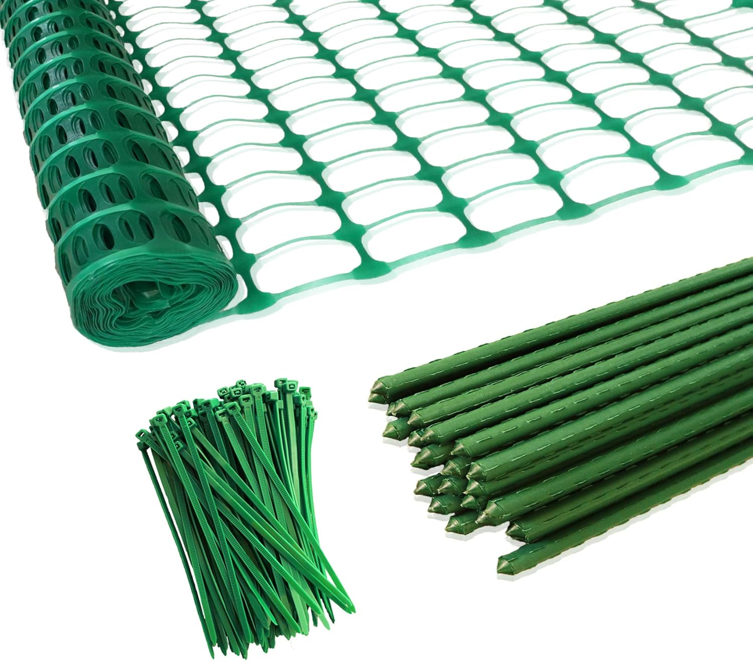 Garden Fence and Steel Plant Stakes for Safe Outdoor Use