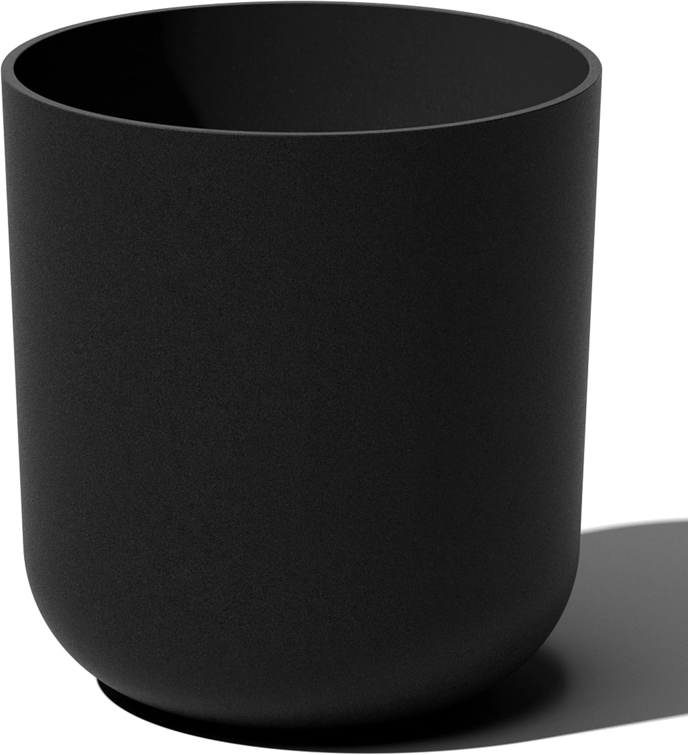 Veradek Round Black Plastic Planter Pots for Indoor and Outdoor Use