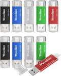 USB C Flash Drive 32GB 10 Pack - Dual USB-A and Type-C Drives