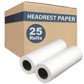 Headrest Rolls 25-Pack - Premium Smooth 16 lb Paper for Exam Tables