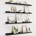 Picture Ledge Shelf for Wall 36 in Set of 4 - Slim Floating Display