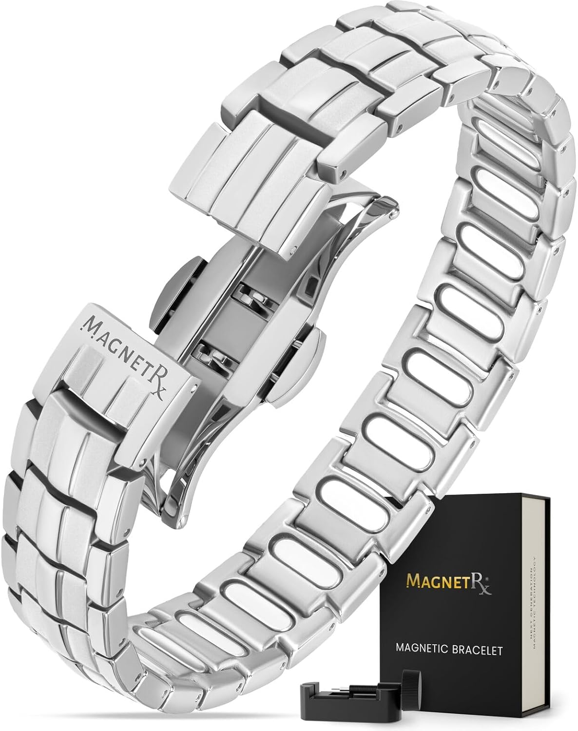 MagnetRX Magnetic Bracelets for Men - 5000 Gauss Strength