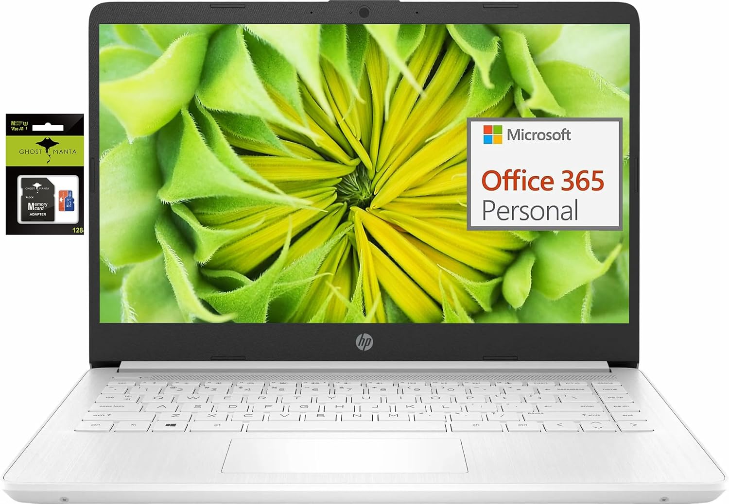 HP 14 Laptop with Intel Celeron, 16GB RAM, 256GB Storage