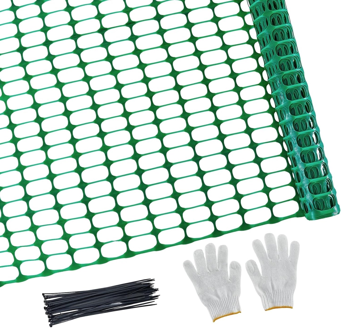 PotatoLife Plastic Mesh Fence for Garden and Animal Barriers