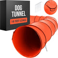 Dog Agility Tunnel 18 ft Regulation Size - Pop Up Exercise Tube
