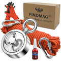 Double Sided Magnet Fishing Kit 1000 lbs Pulling Force - Best Starter