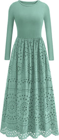 Dowerme Women's Casual A-Line Dresses with Long Sleeves for Fall 2025