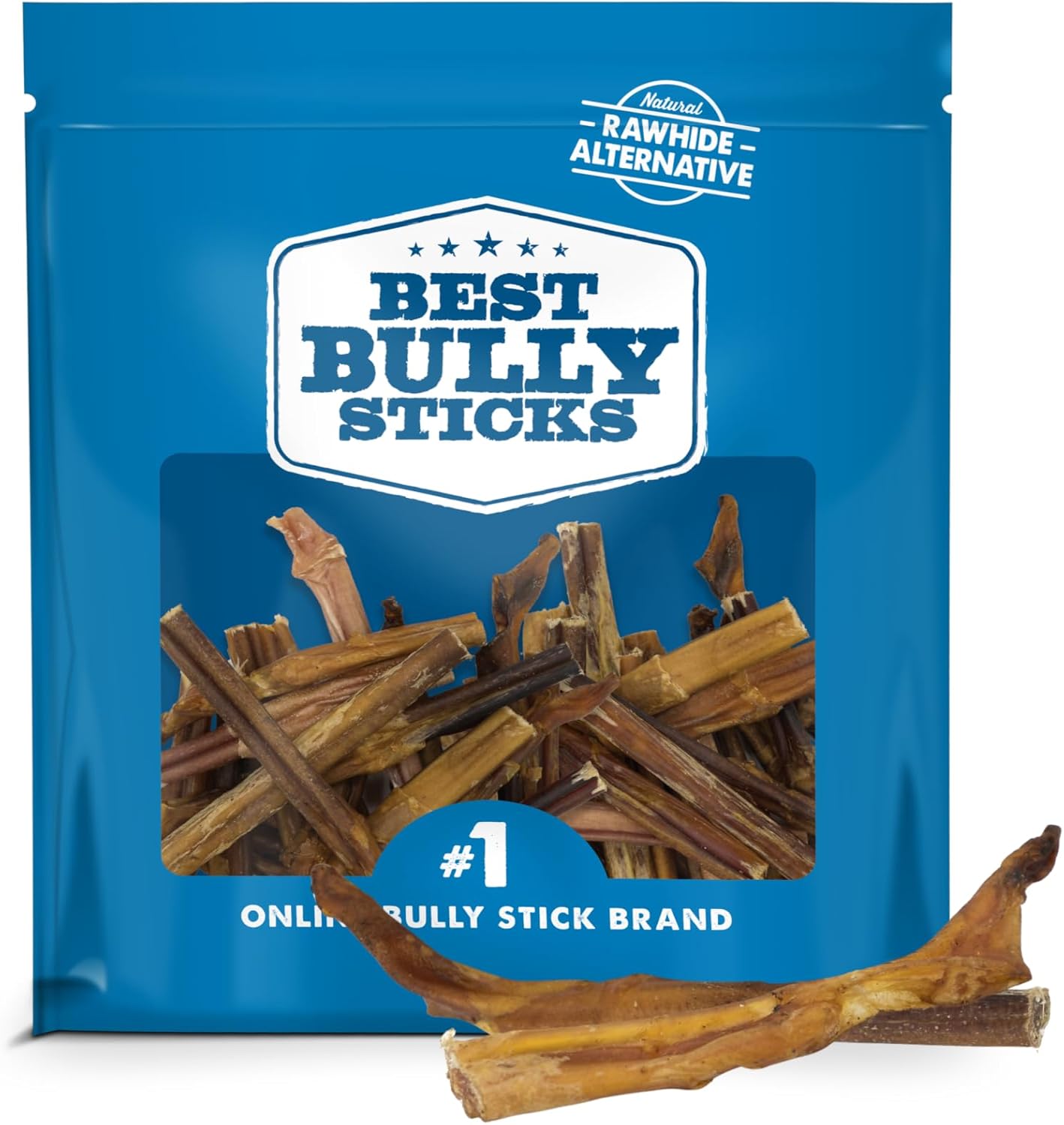 Odor-Free Junior Bully Sticks for Dogs - 4-8 Inch Treats