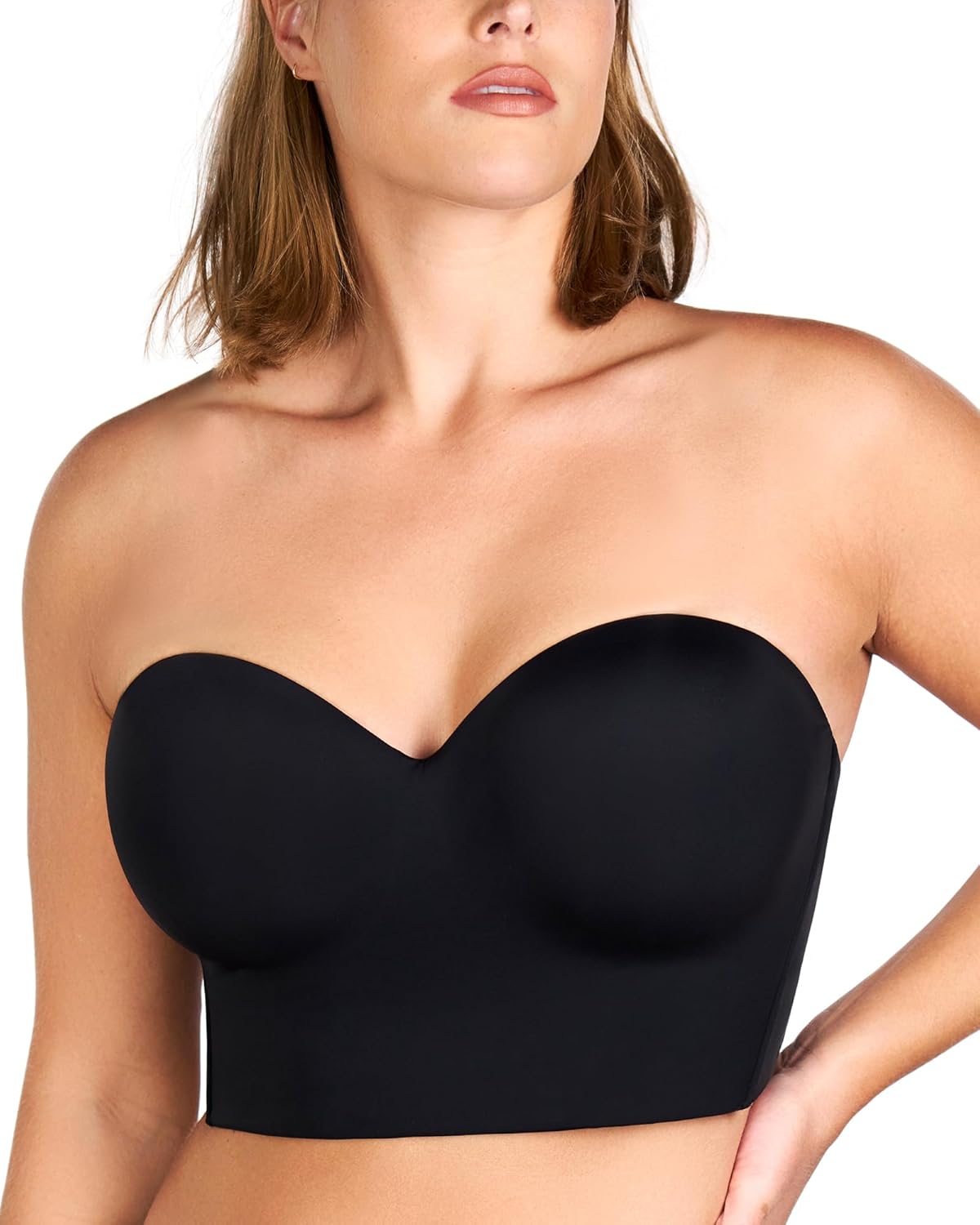 HSIA Longline Strapless Bra for Women with Anti-Slip Support