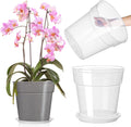 Clear Nursery Pot 3 Pack 11.65 in with Trays - Root Health