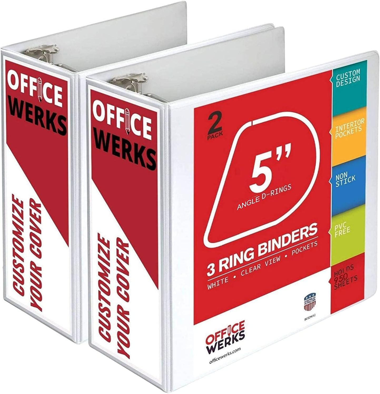 Locking D-Ring Binder Duo: Heavy Duty Storage, Customizable