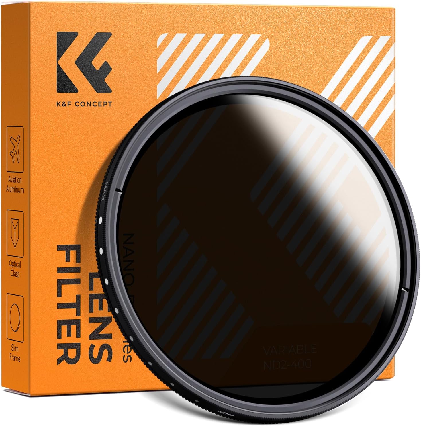 K&F CONCEPT 77mm Variable ND Filter for Camera Lens Use