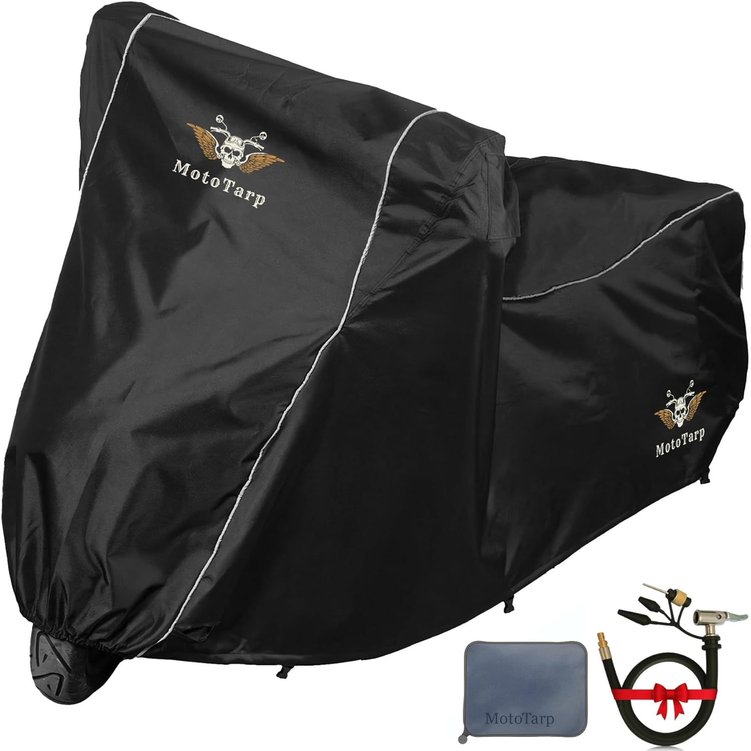 600D Heavy Duty Motorcycle Cover - Waterproof & Secure Protection