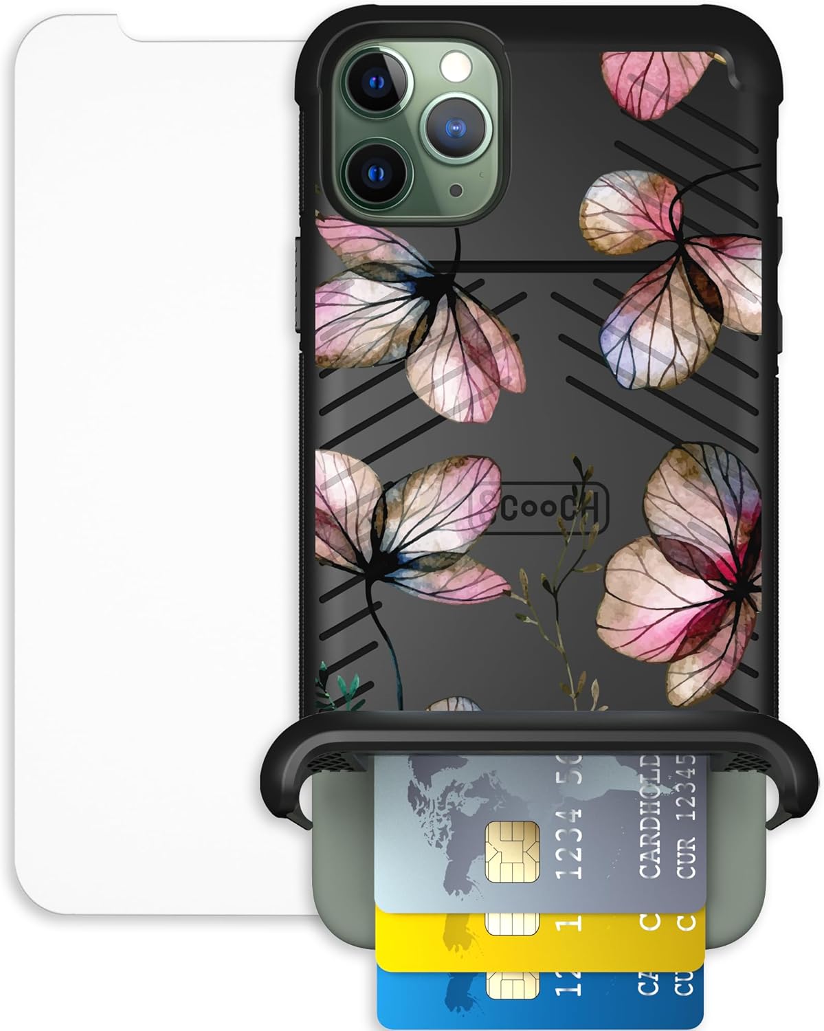 Scooch iPhone 11 Pro Max Case with Card Holder and Protection